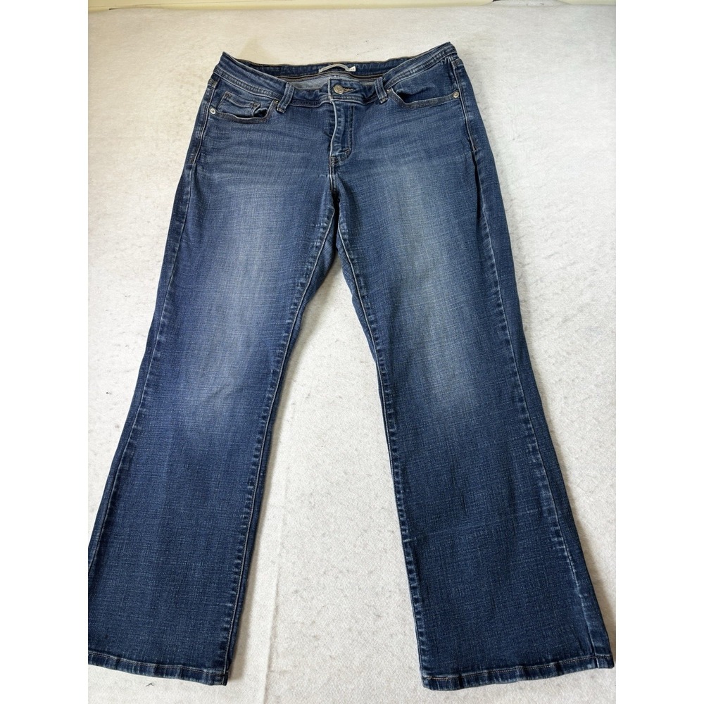 Levis 529 Jeans Womens 32x28 Curvy Bootcut Denim Blue Straight Leg Rockstar Pant